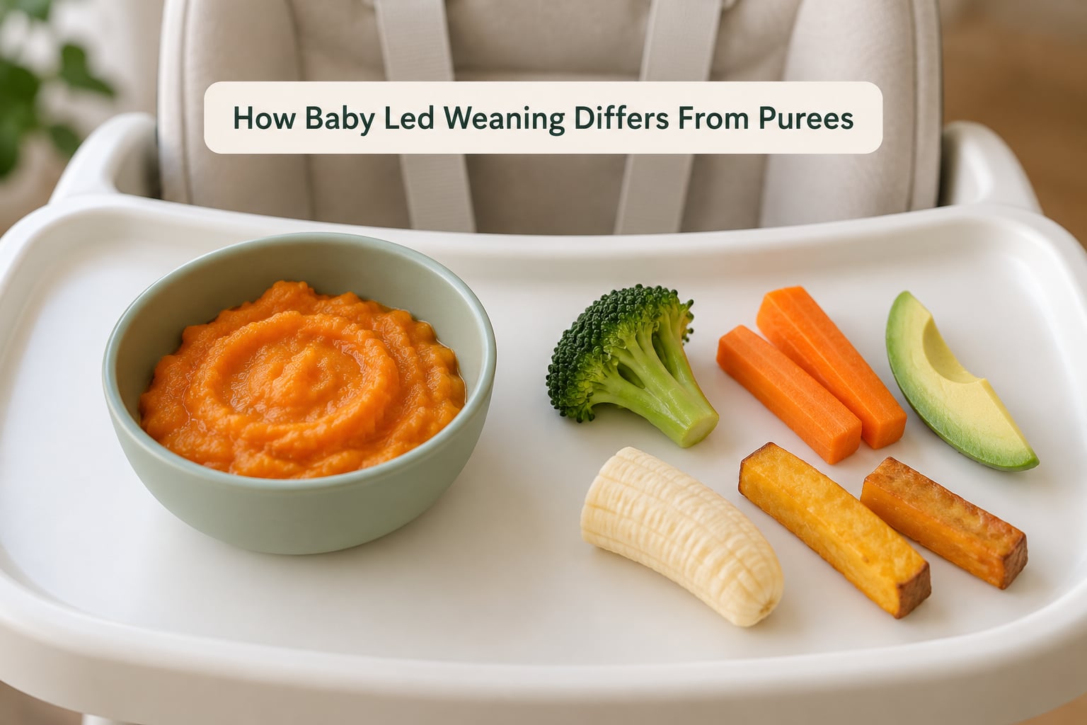 How Baby Led Weaning Differs From Purees