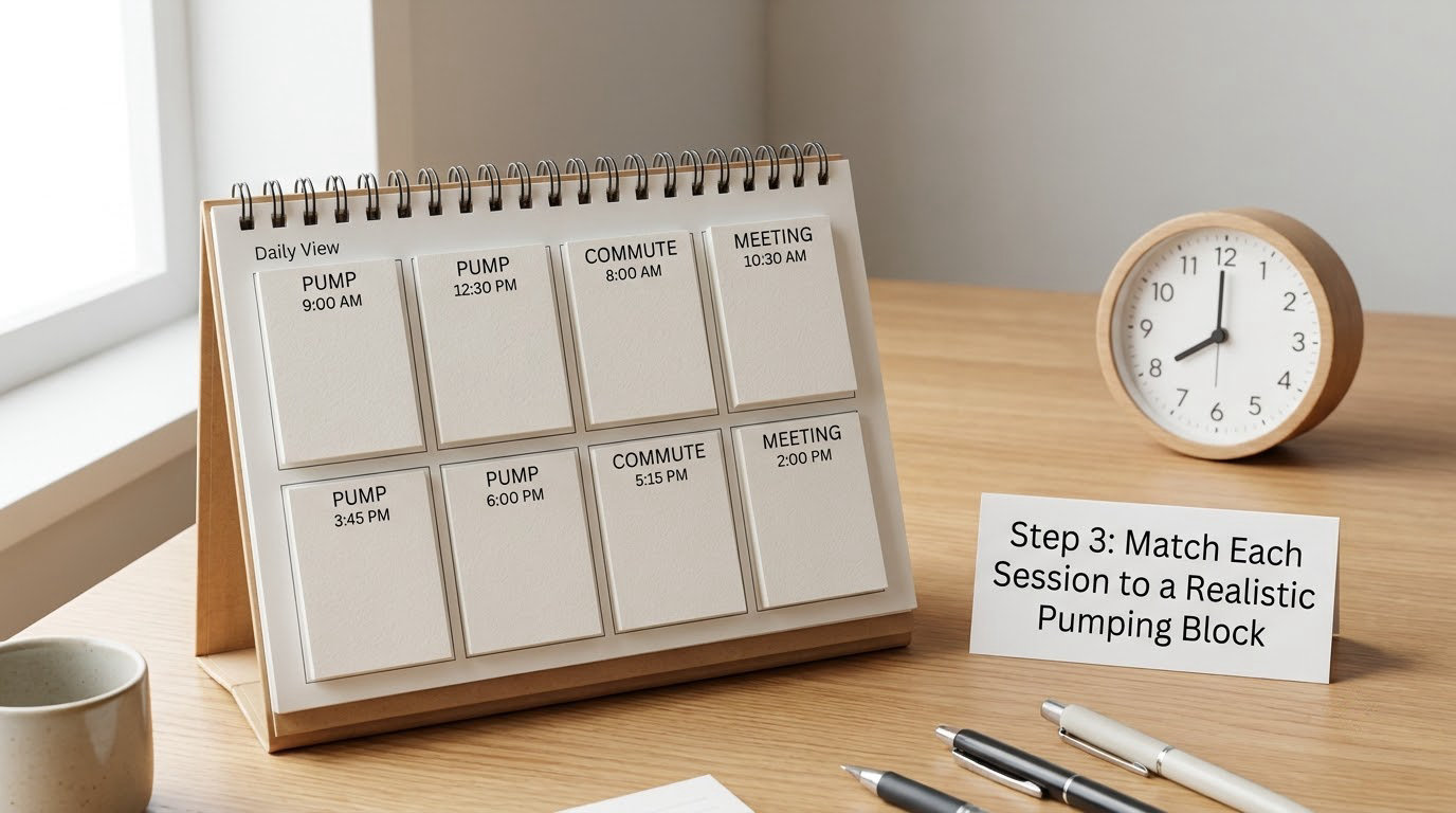 Step 3: Match Each Session to a Realistic Pumping Block