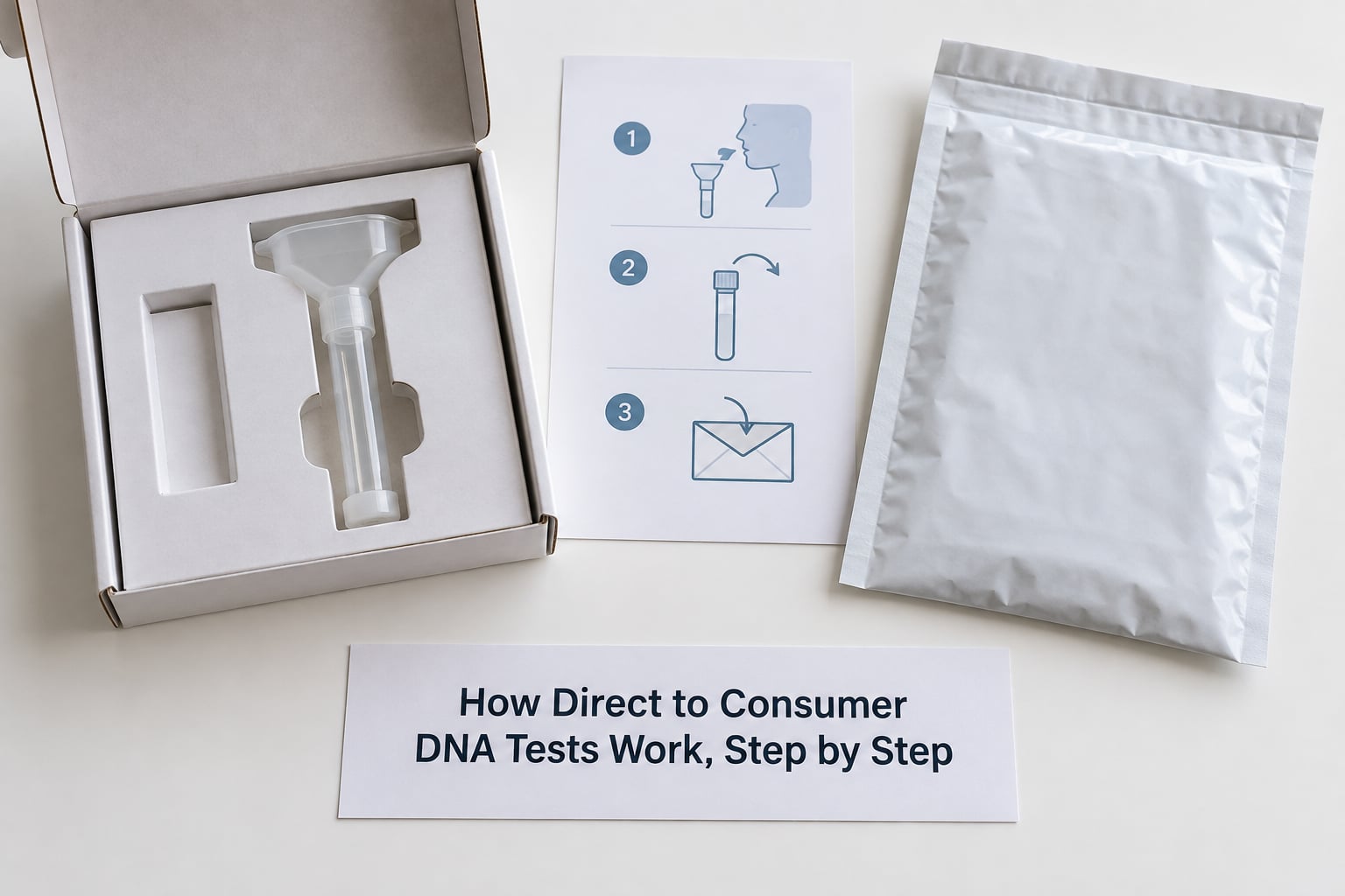 How Direct to Consumer DNA Tests Work, Step by Step