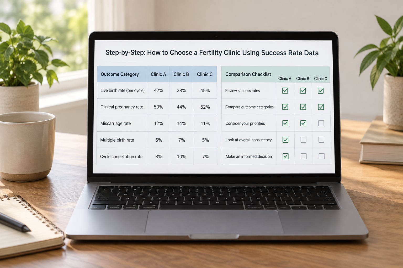 Step-by-Step: How to Choose a Fertility Clinic Using Success Rate Data