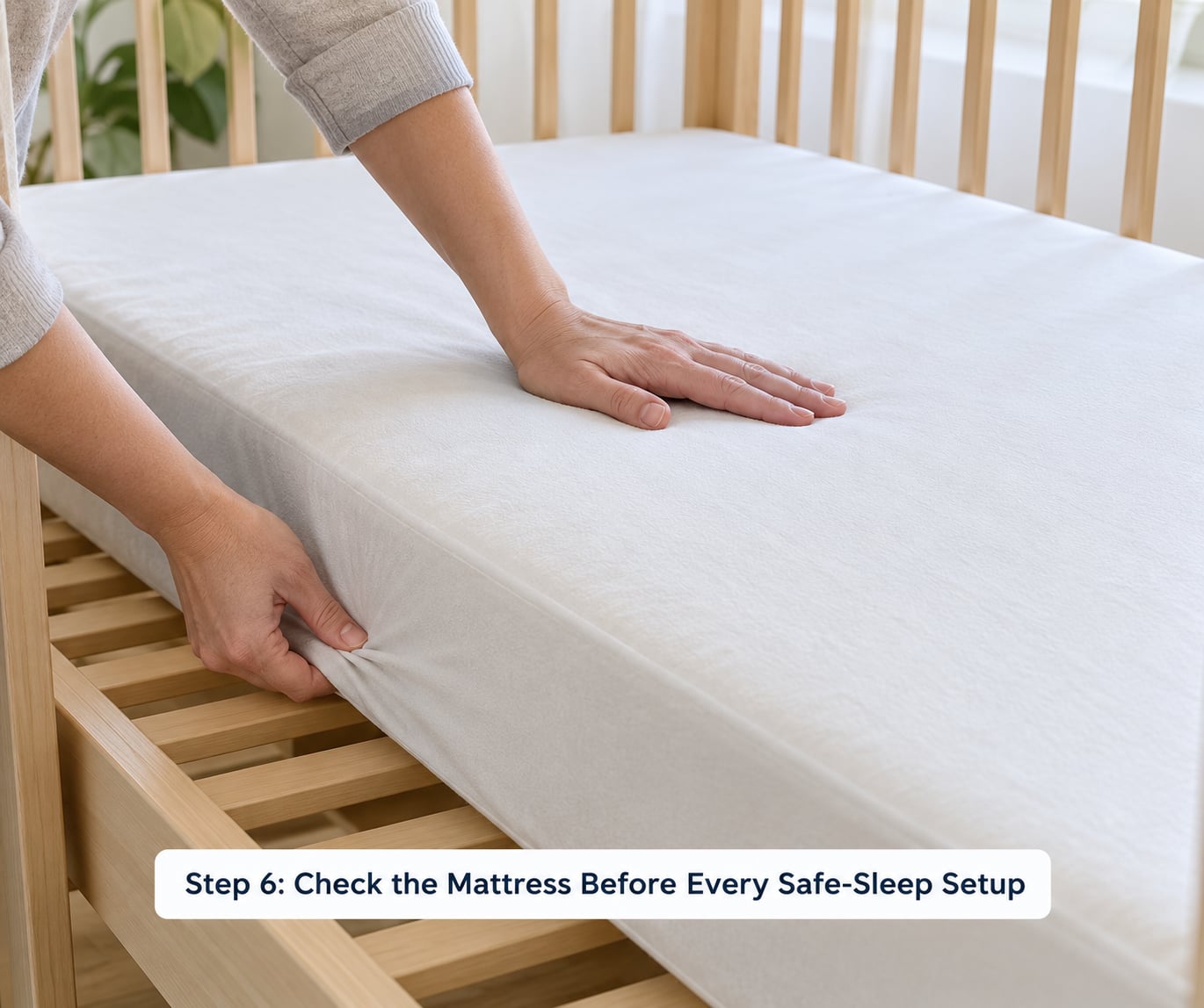 Step 6: Check the Mattress Before Every Safe-Sleep Setup