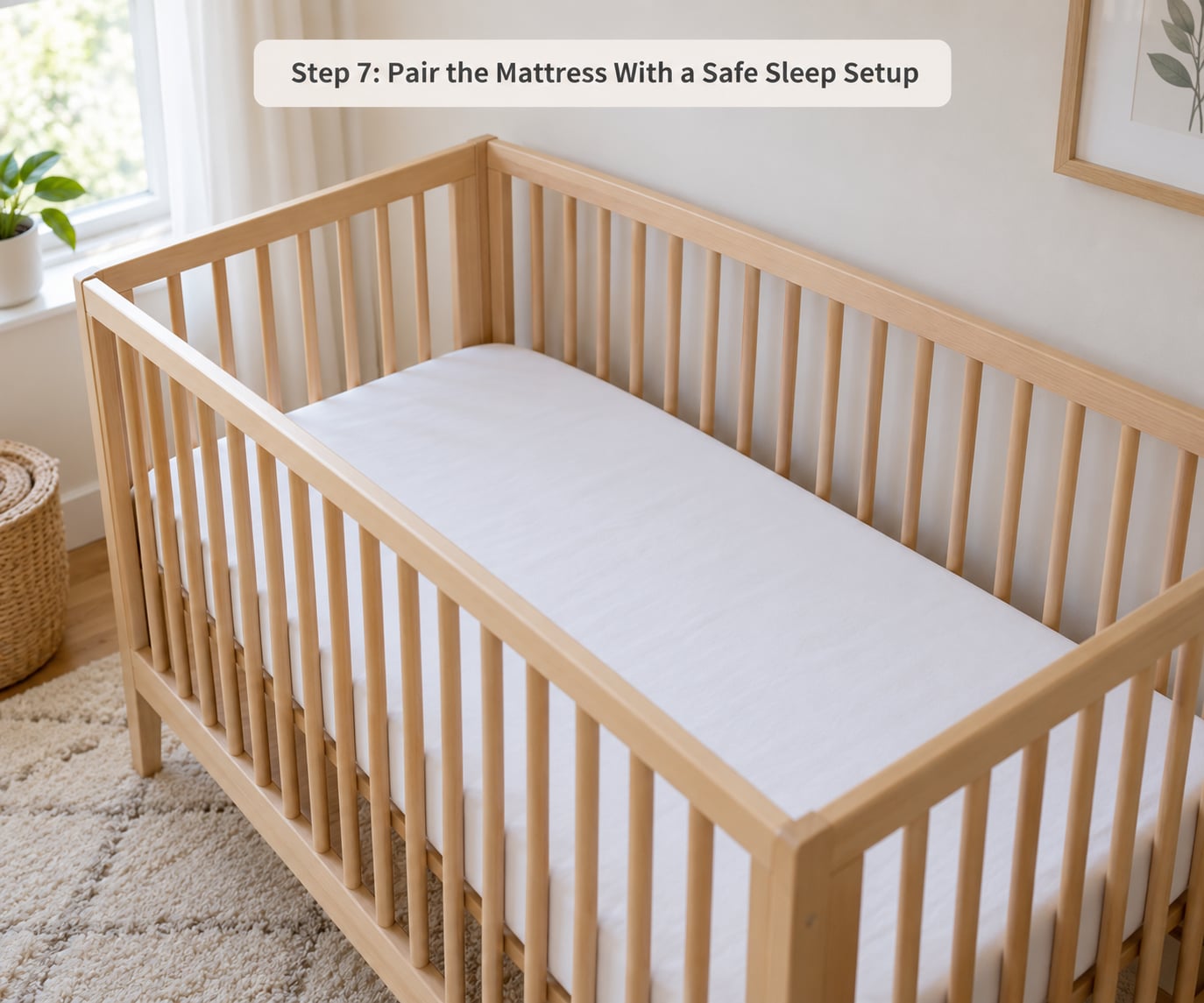 Step 7: Pair the Mattress With a Safe Sleep Setup