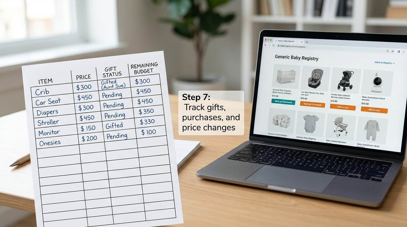 Step 7: Track gifts, purchases, and price changes