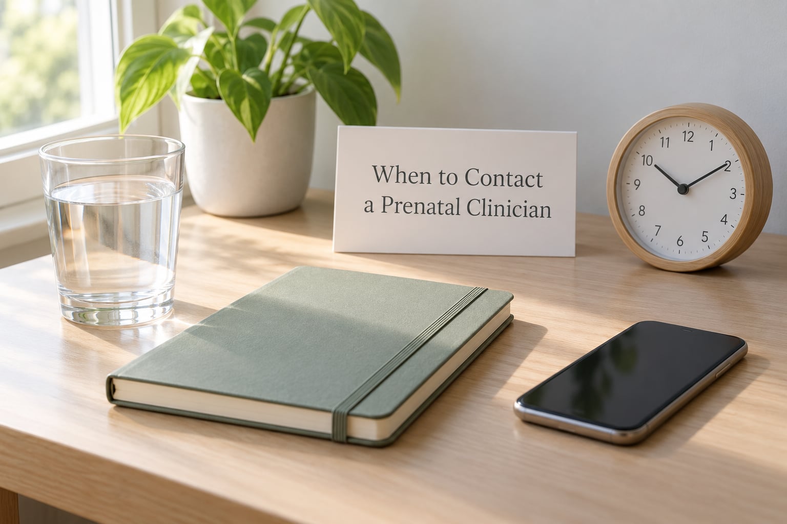 When to Contact a Prenatal Clinician