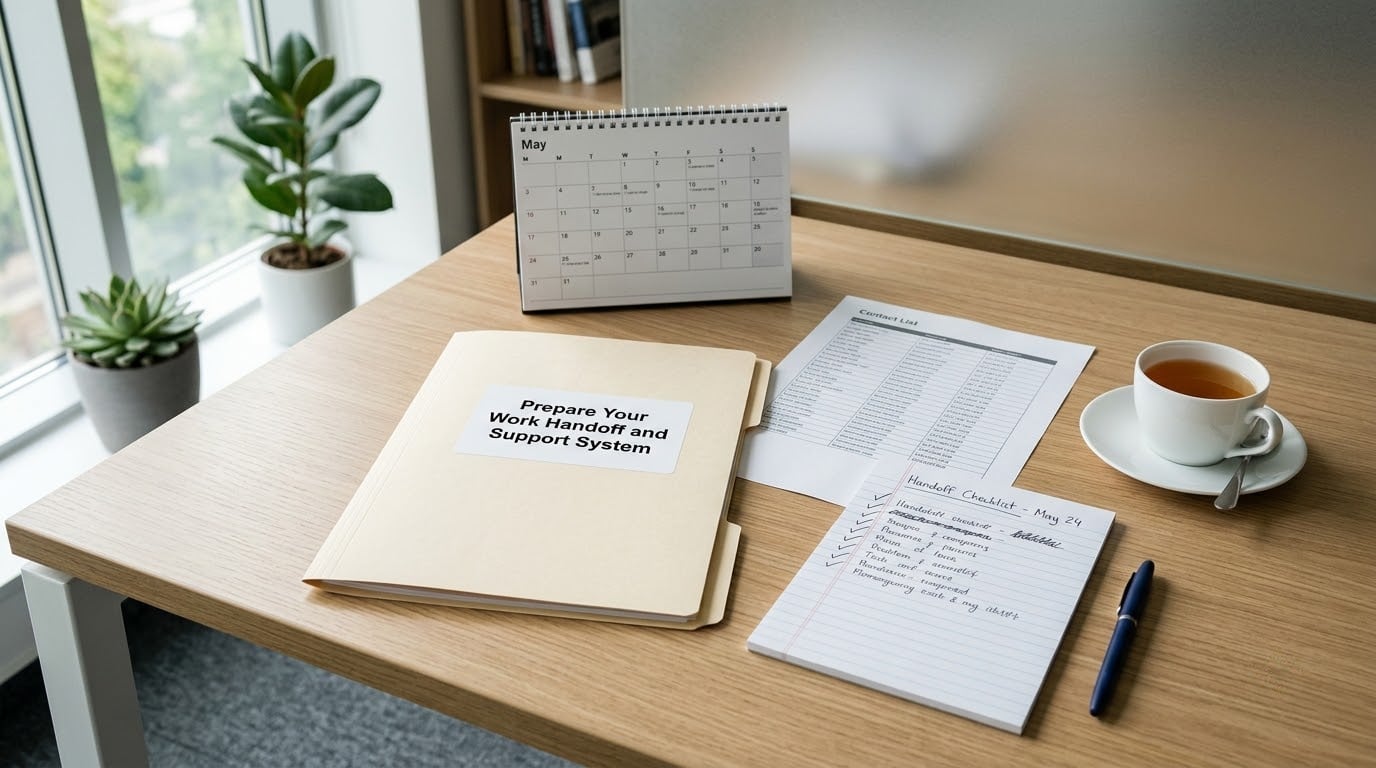 Prepare Your Work Handoff and Support System