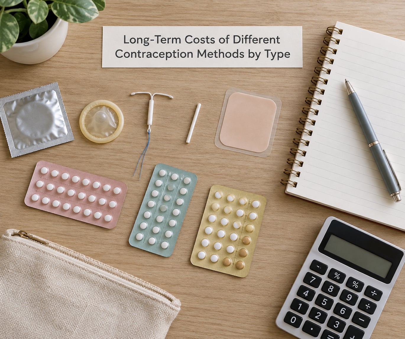 Long-Term Costs of Different Contraception Methods by Type