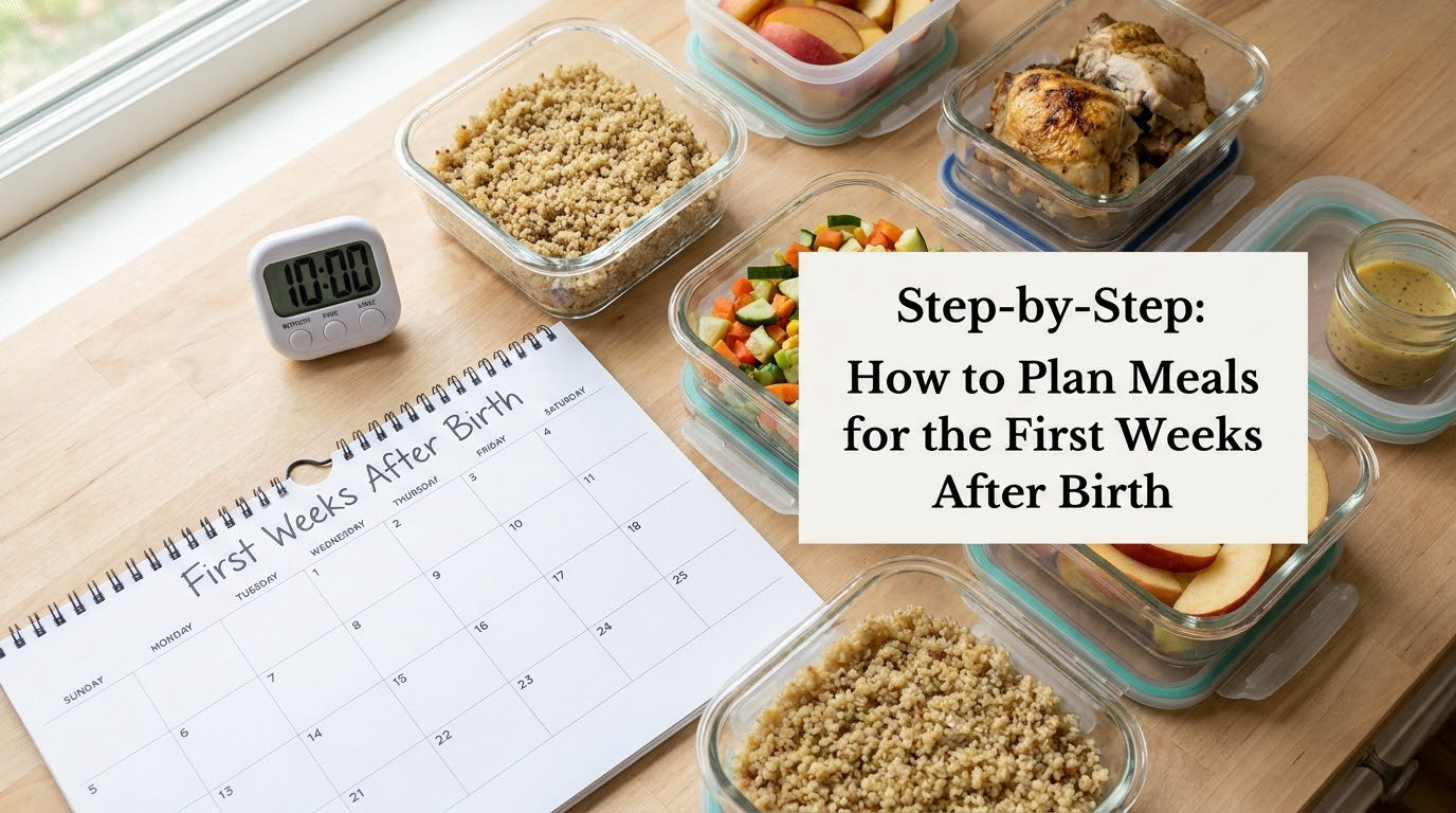 Step-by-Step: How to Plan Meals for the First Weeks After Birth