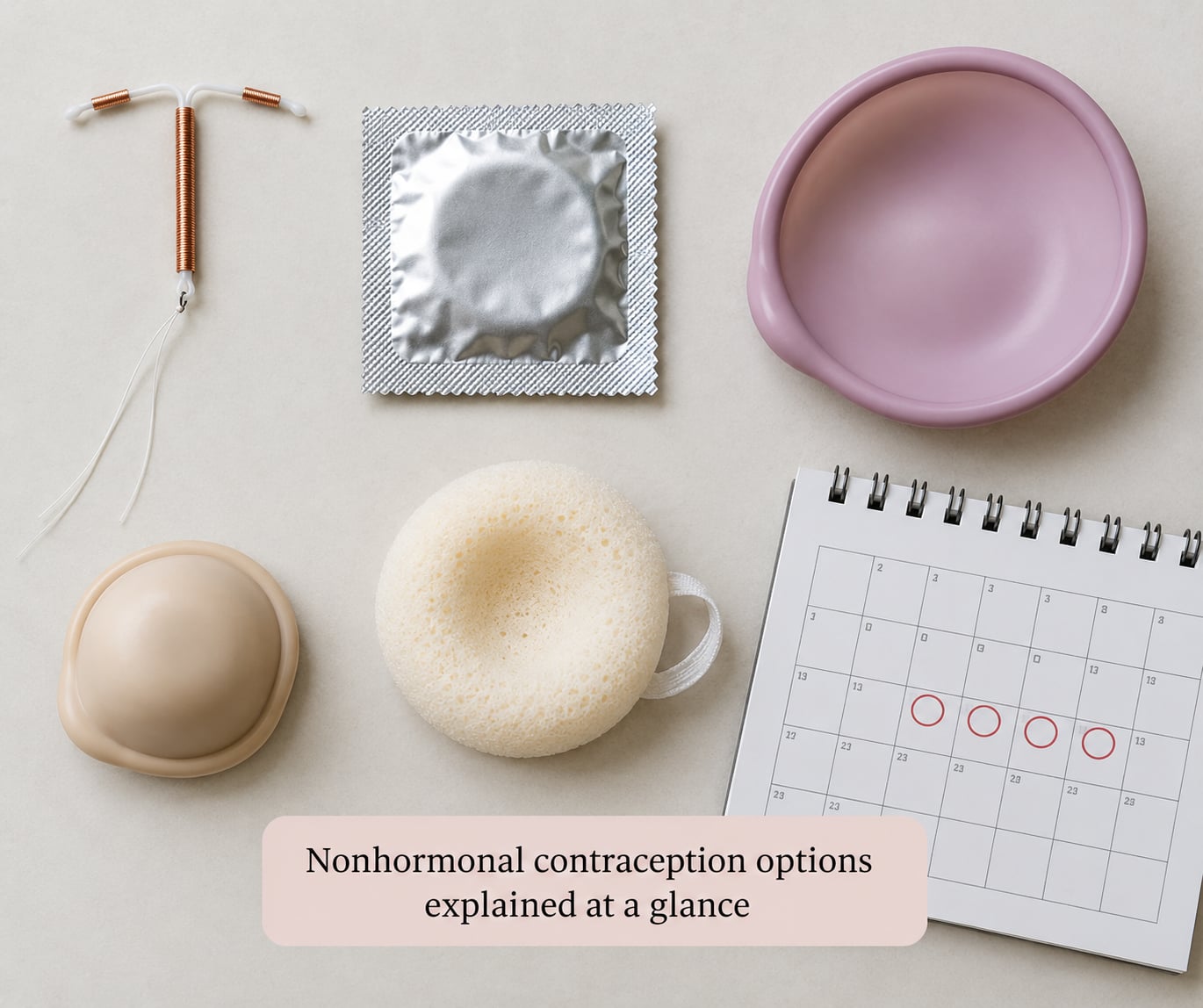 Nonhormonal contraception options explained at a glance
