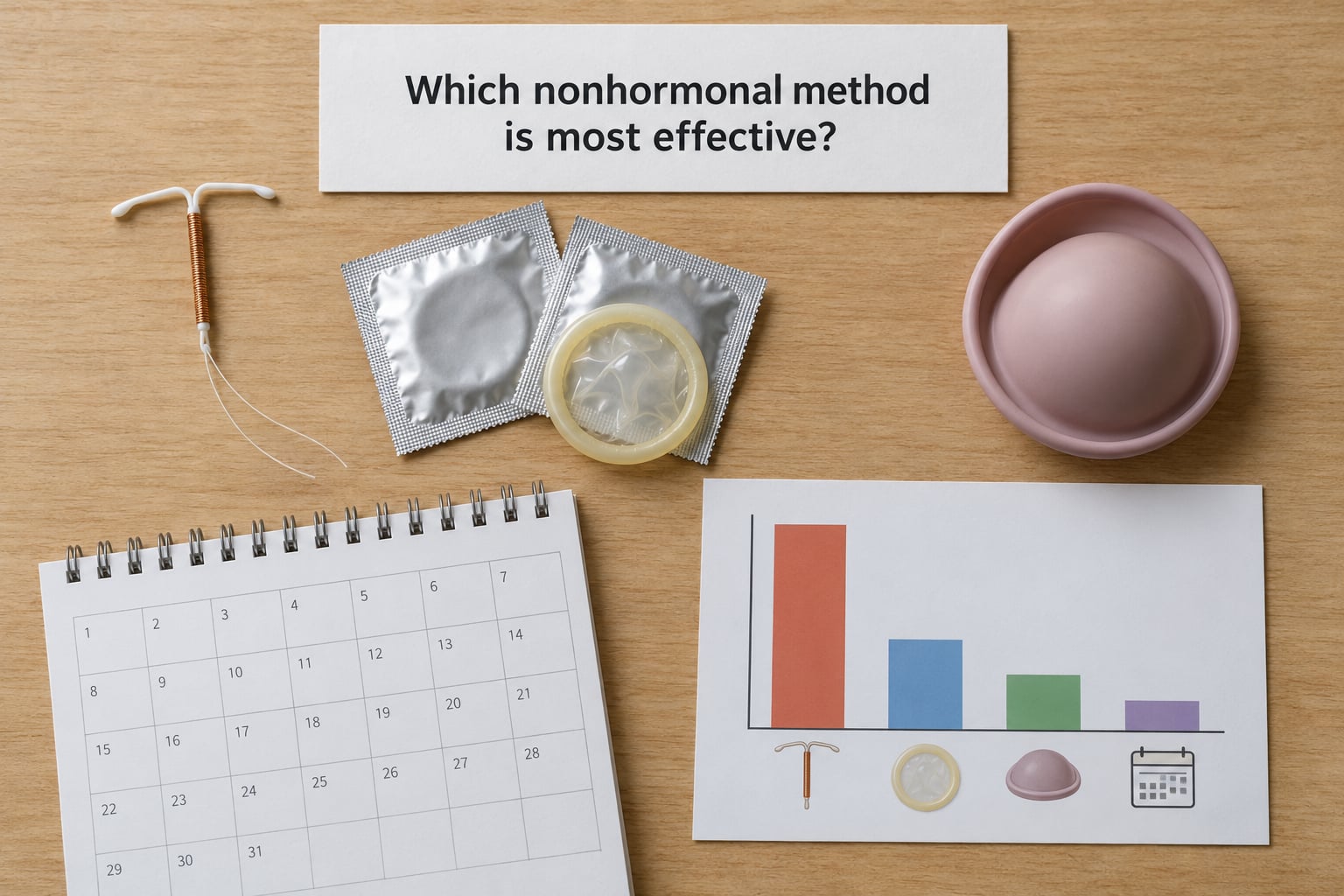 Which nonhormonal method is most effective?