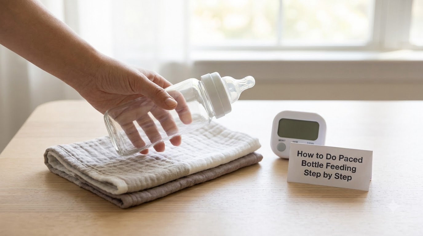 How to Do Paced Bottle Feeding Step by Step
