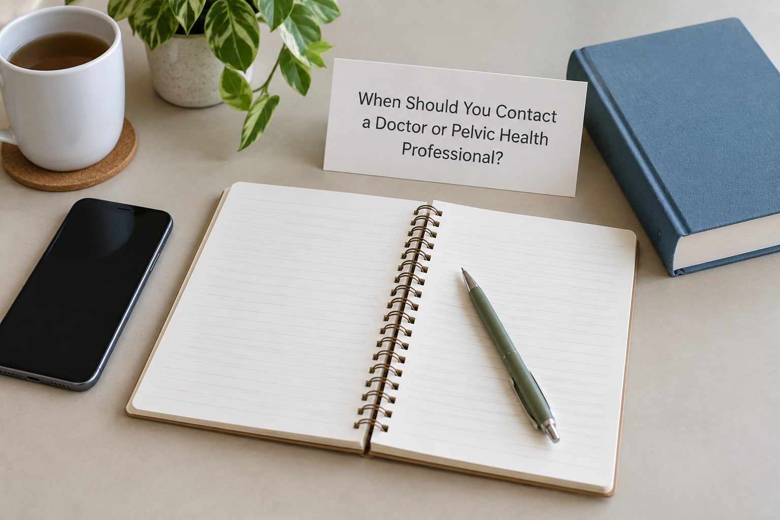 When Should You Contact a Doctor or Pelvic Health Professional?