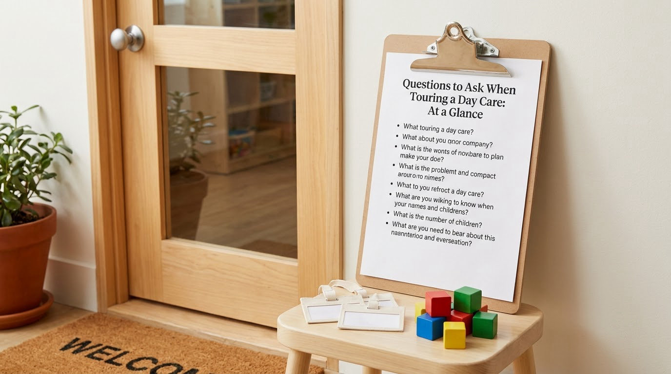 Questions to Ask When Touring a Day Care: At a Glance