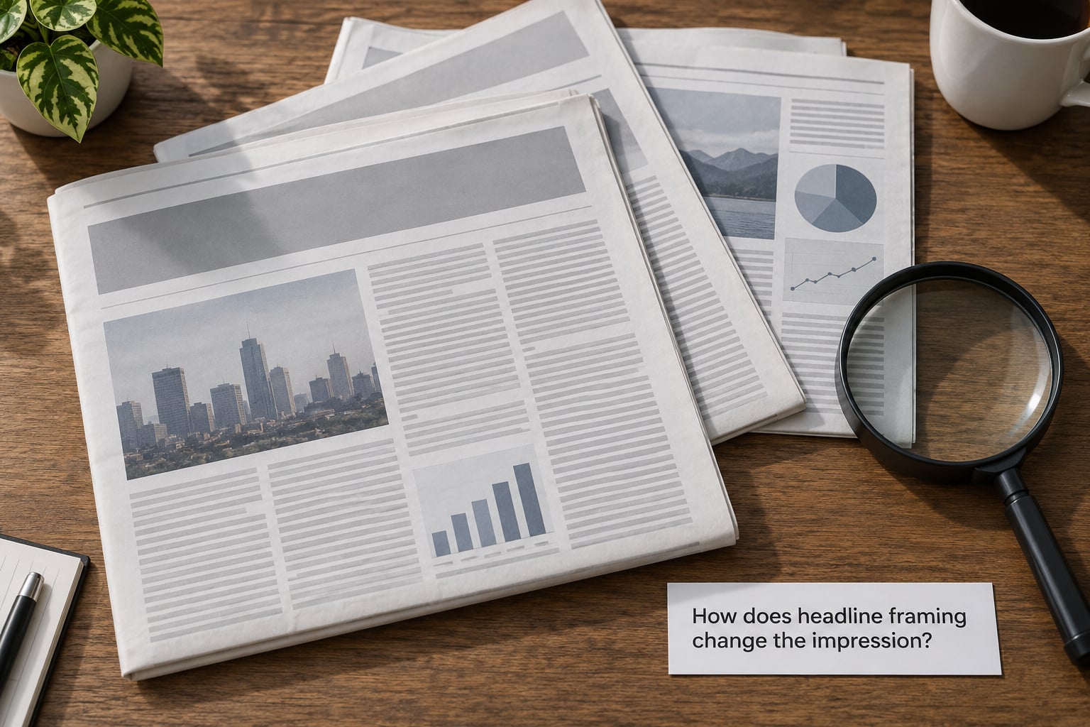 How does headline framing change the impression?