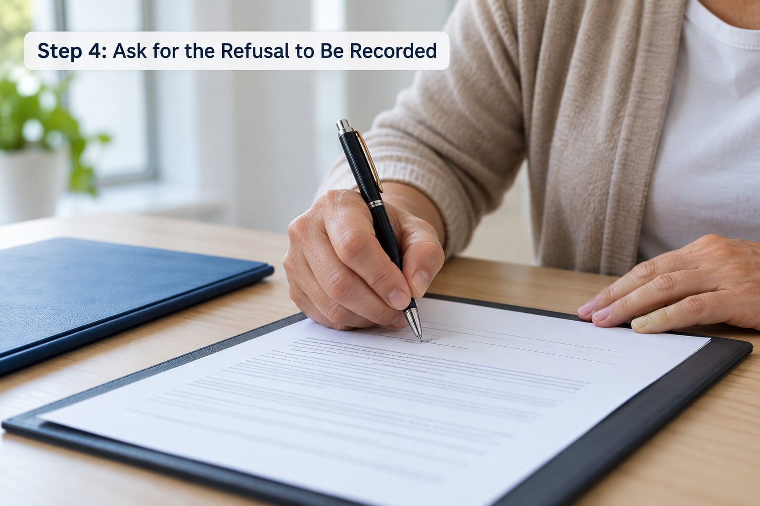 Step 4: Ask for the Refusal to Be Recorded